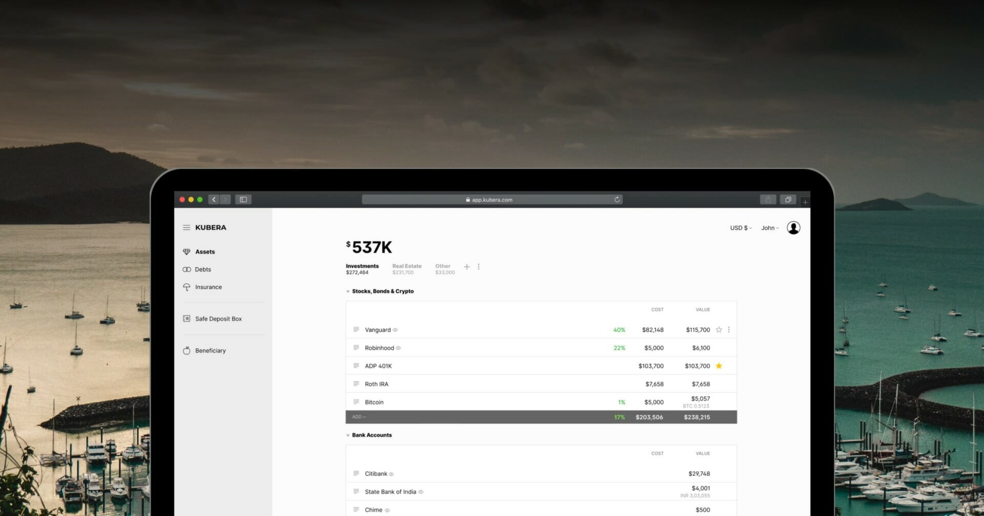 Kubera Brings Crypto Portfolio Tracking to the Next Level