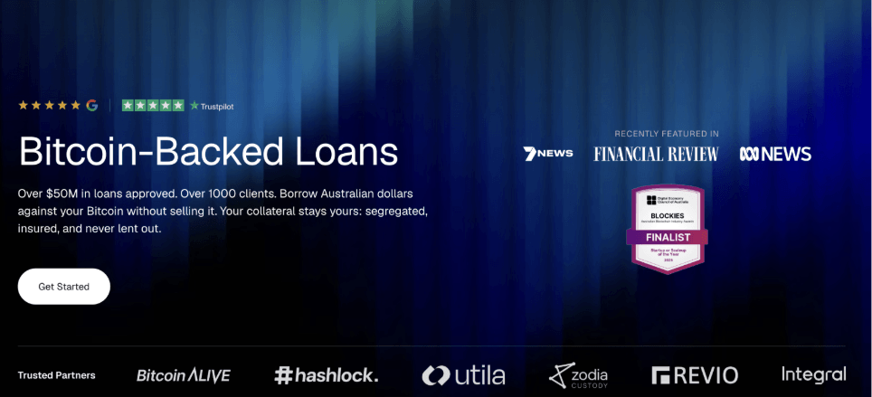 vield bitcoin backed loan