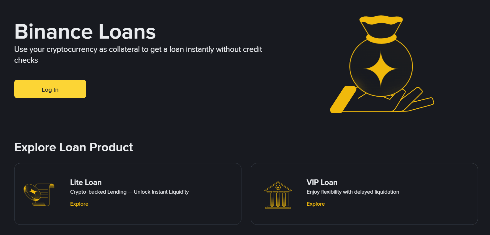 binance crypto loan