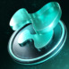 Hyperliquid logo with particle effects