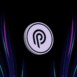 Image of pyth network coin logo on digital background. 3d illustration.
