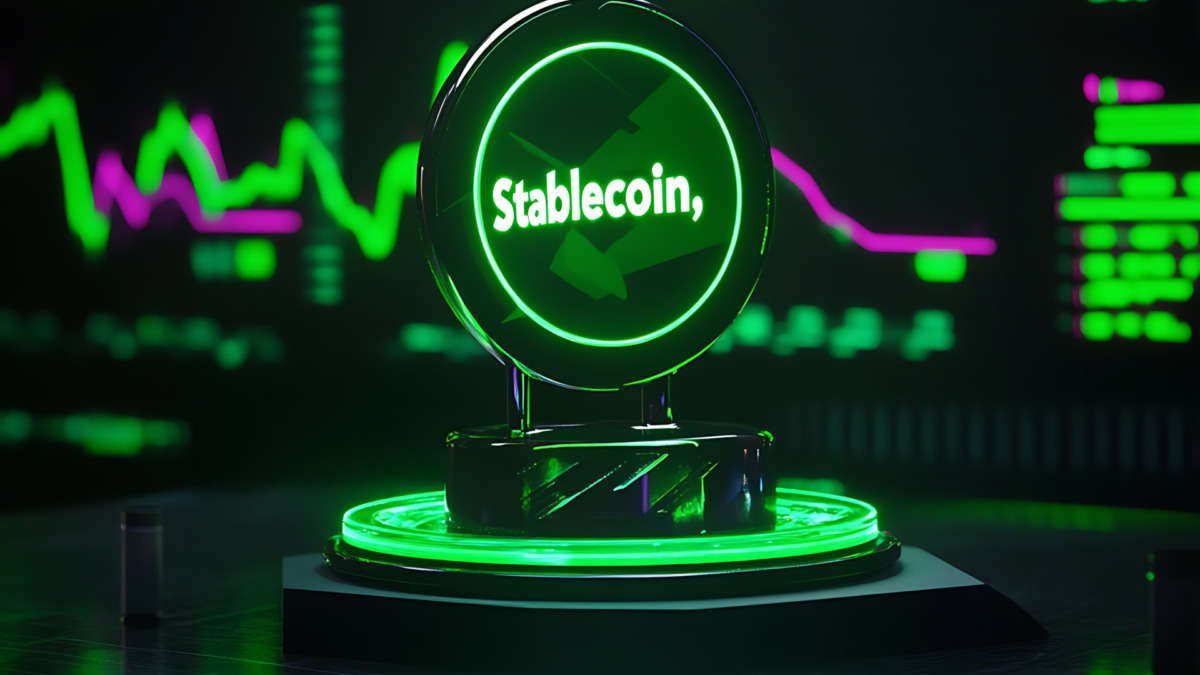 Stablecoin market dynamics cryptocurrency exchange digital asset financial technology futuristic environment