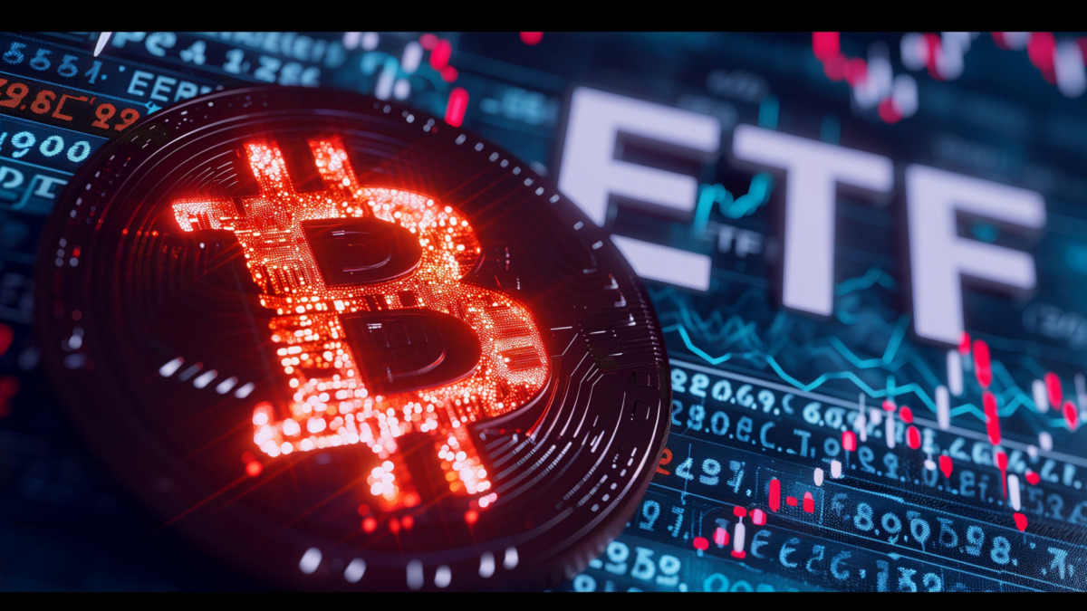Novel Bitcoin ETF: Modern Digital Investment Strategy in Financial Markets, Cryptocurrency ETF Focus, Prominent Bitcoin Symbol in Finance World