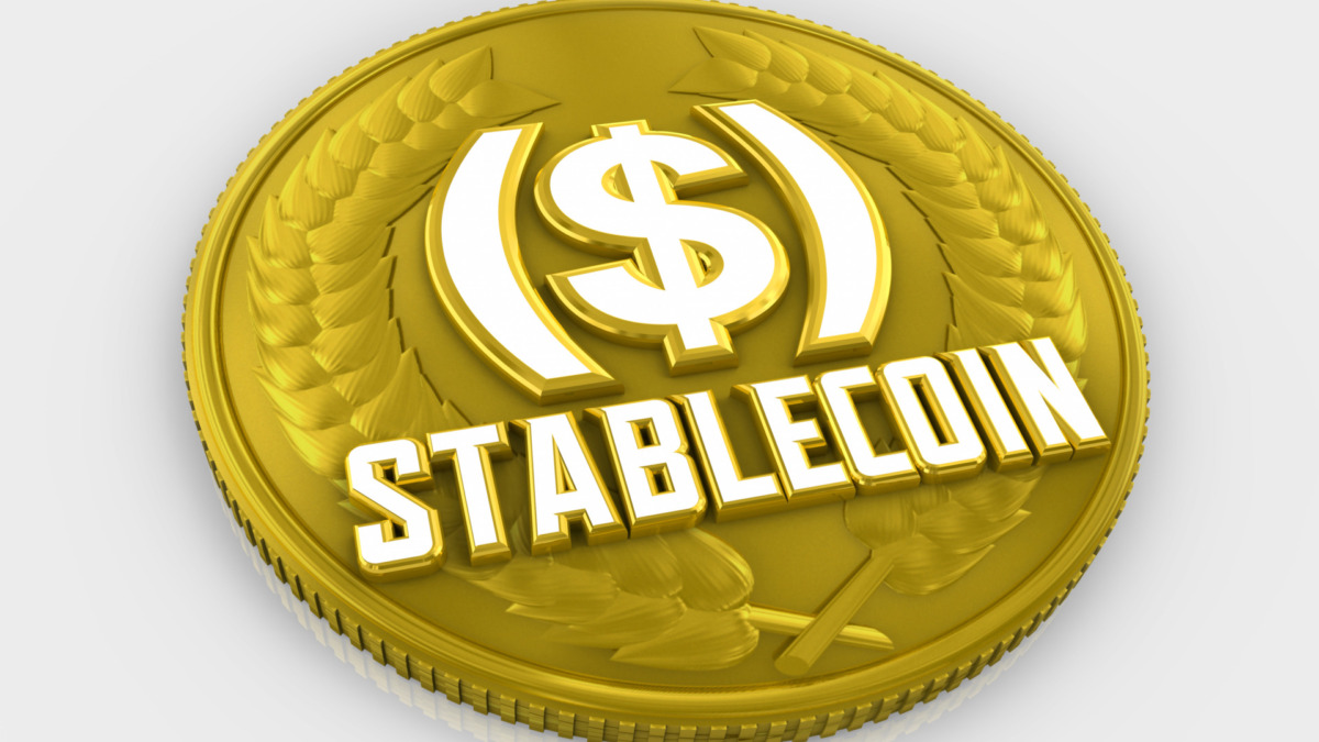 Stablecoin Cryptocurrency Money Digital Currency Stable Value Coin 3d Illustration