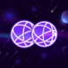 celestia-tia cryptocurrency logos images on digital background. 3d illustrations.