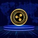 ripple usd-rlusd virtual currency images on digital background. 3d illustrations.