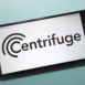 Centrifuge cryptocurrency logo displayed on smartphone