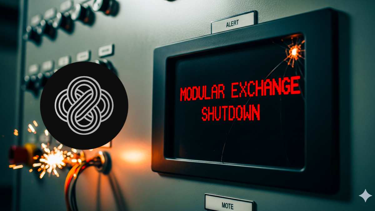 Kinto logo with Modular exchange shutdown text