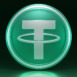 USDT logo and coin