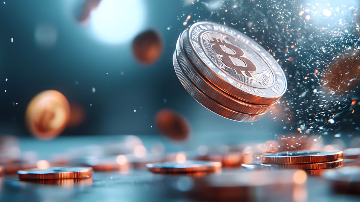 Bitcoin surge digital currency growth virtual space holographic display innovative technology financial engagement