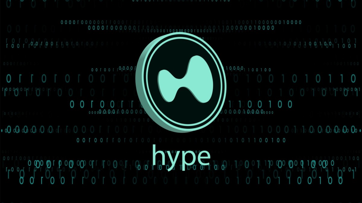 hyperliquid-hyper cryptocurrency illustrations on abstract background. 3d illustrations.