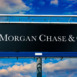 dvertisement billboard displaying logo of JPMorgan Chase & Co., an investment bank and financial services holding company headquartered in New York City, USA
