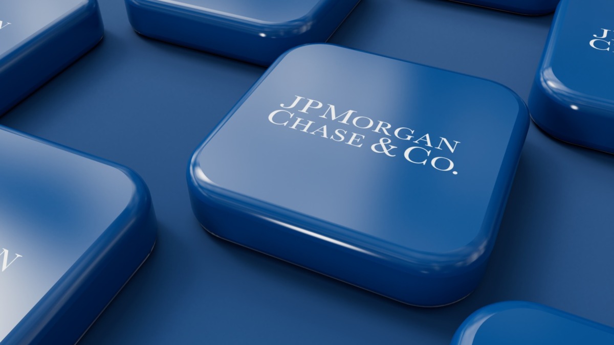 JP Morgan Chase bank company logo. 3D Rendering.