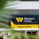 Western Union Money Transfer Service Signage in Store