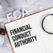 FCA - Financial Conduct Authority acronym on notepad, Business concept background