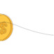 Continuous line drawing of a gold coin with Australian dollar sign. Minimal vector illustration of money, finance, currency, savings, economy, and banking design template