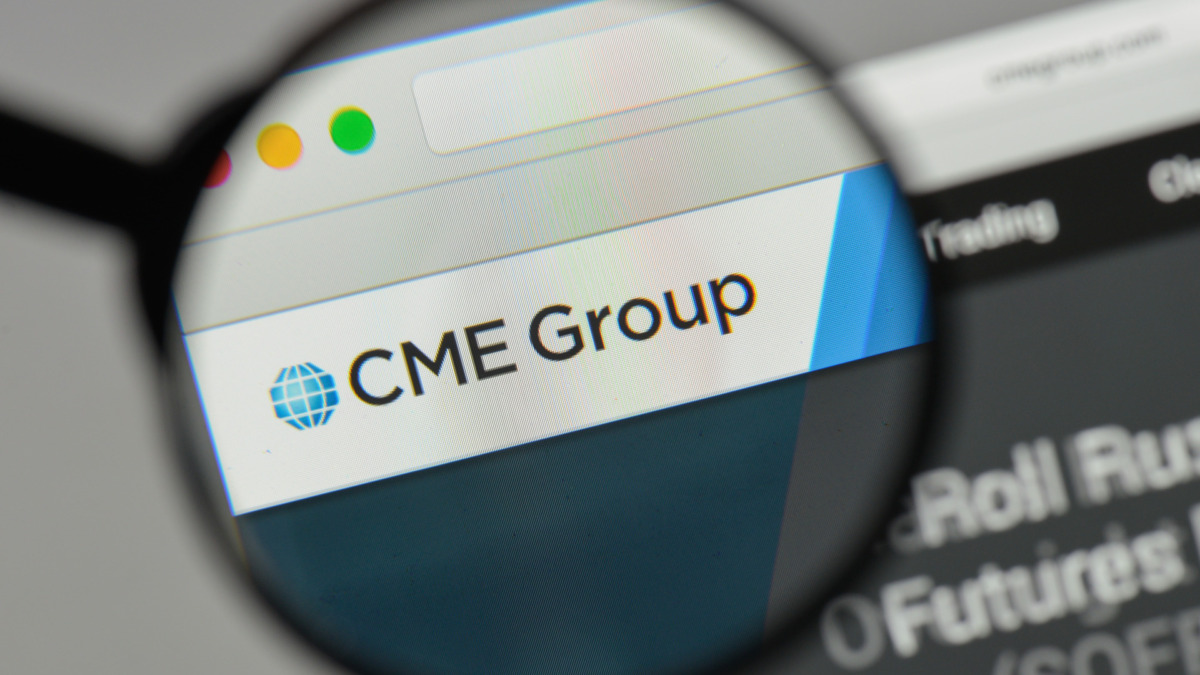CME Group logo on the website homepage.