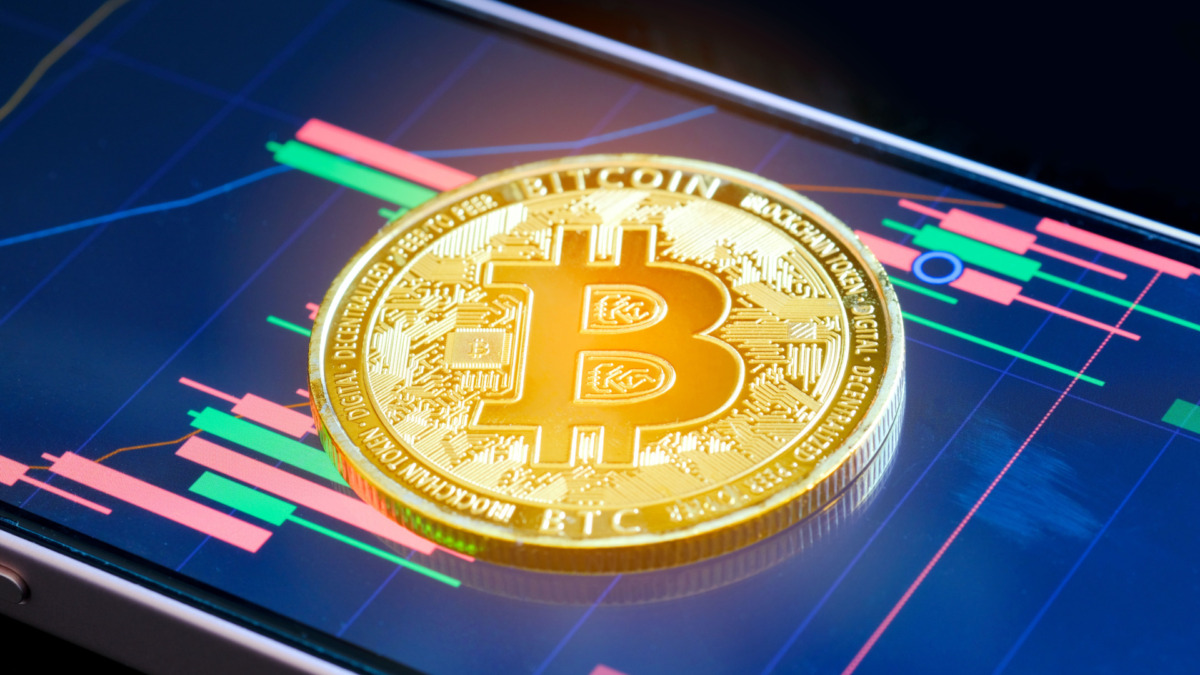 Ethereum and Bitcoin Stock Growth and Cryptocurrency Market Trends investing in digital assets and the chart showing the huge rise in bitcoin price. blockchain concept