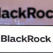 In this photo illustration a BlackRock logo seen displayed on a smartphone screen and in the background