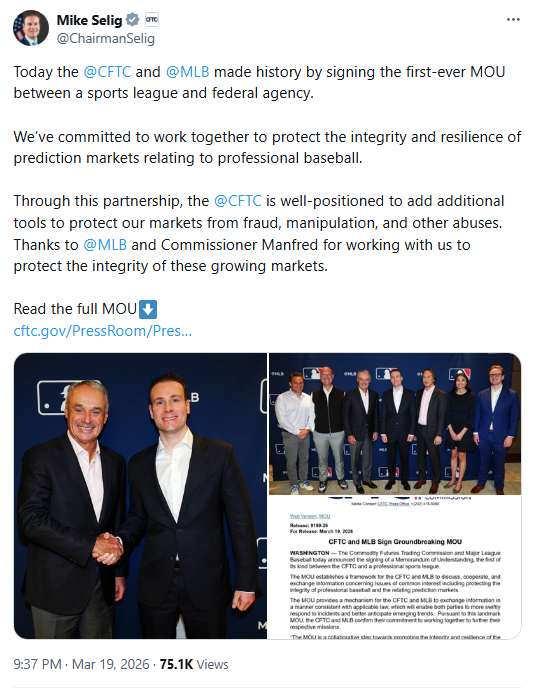 MLB Partners With Polymarket, Tightens Oversight on Betting Integrity