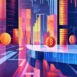Cryptocurrency's Ascent: Digital Currency Revolutionizes Global Finance, Transforming Urban Landscapes with Technological Innovation and Economic Growth in a Futuristic Cityscape.