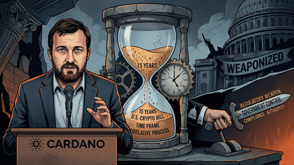 Hoskinson Warns U.S. Crypto Bill Could Take 15 Years — and Be “Weaponized”