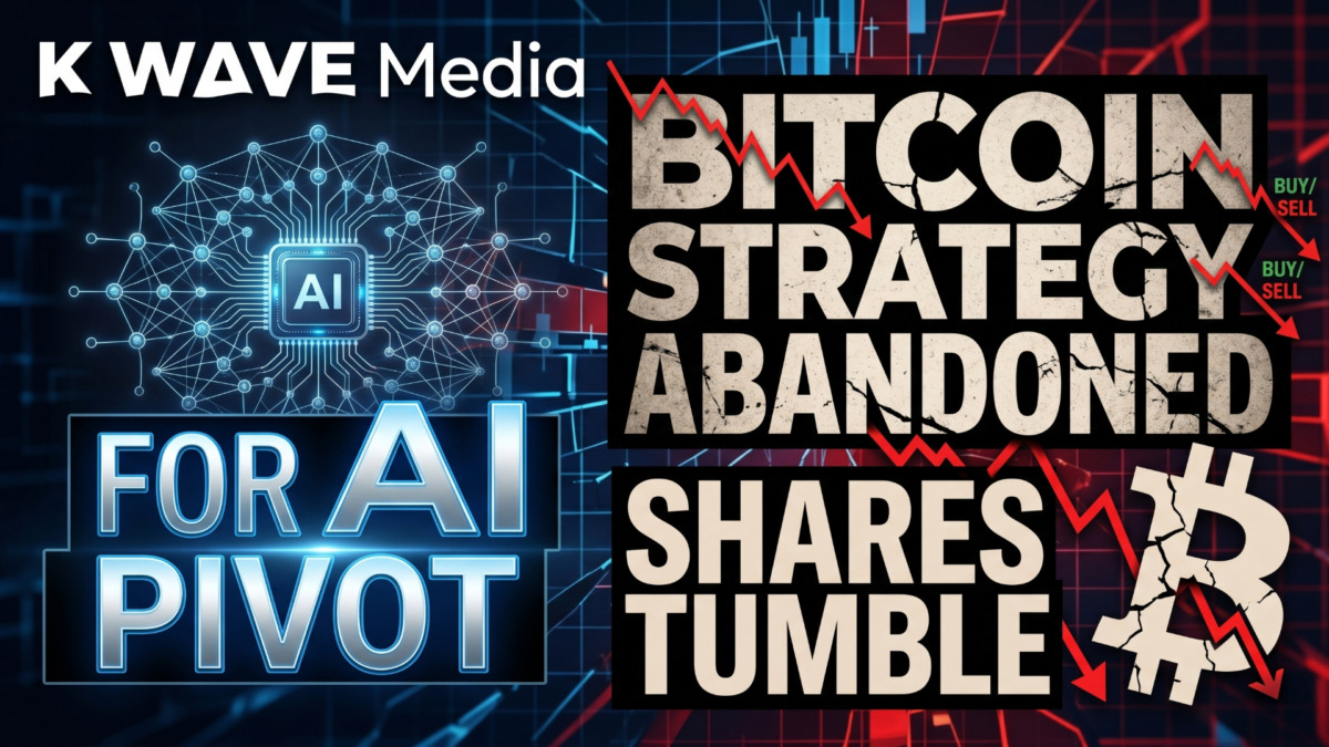 K Wave Media Abandons Bitcoin Strategy for AI Pivot, Shares Tumble