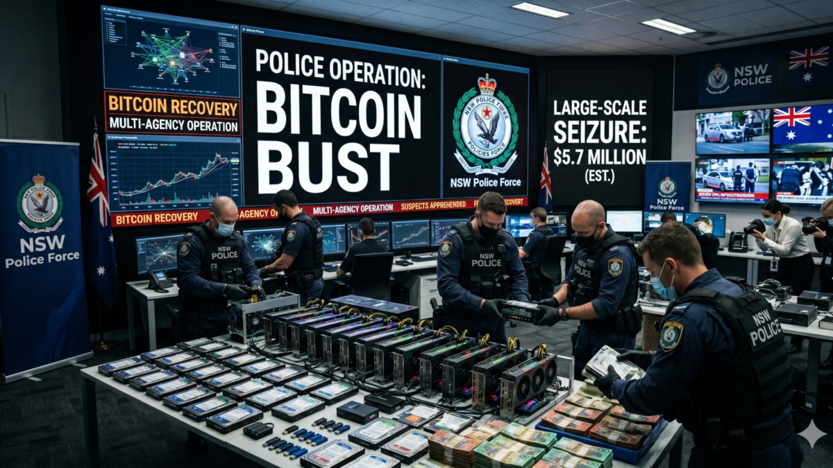 NSW Police Pull Off One of Australia’s Largest Bitcoin Busts in History