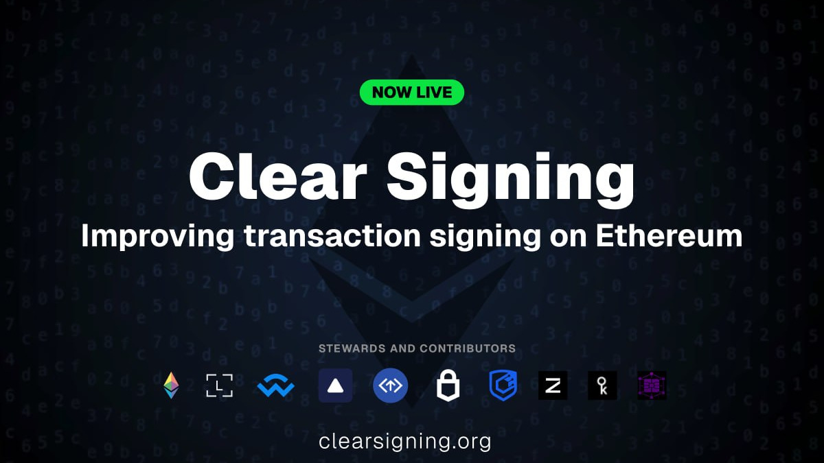 Ethereum Pushes Clear Signing to Combat Costly Crypto Scams