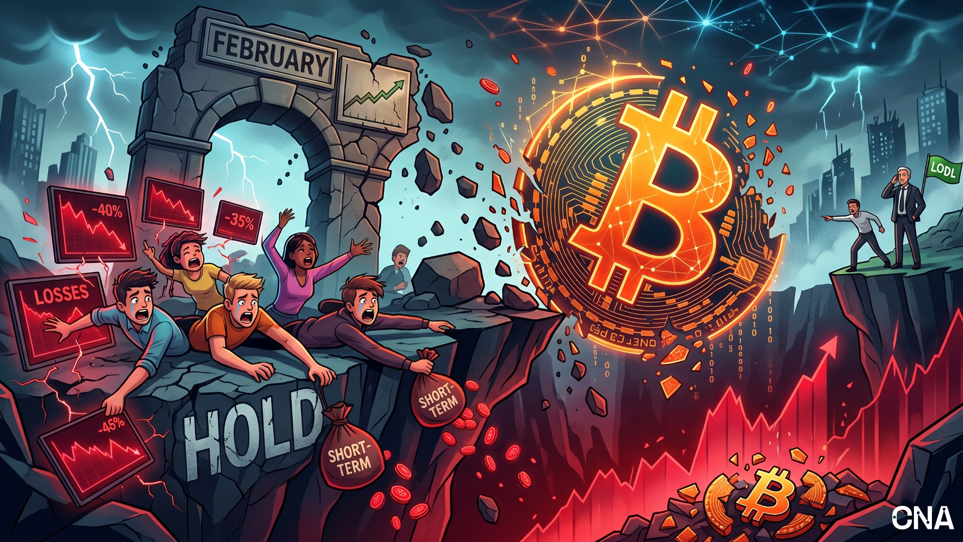 Bitcoin Slide Sparks Biggest Short-Term Holder Losses Since February