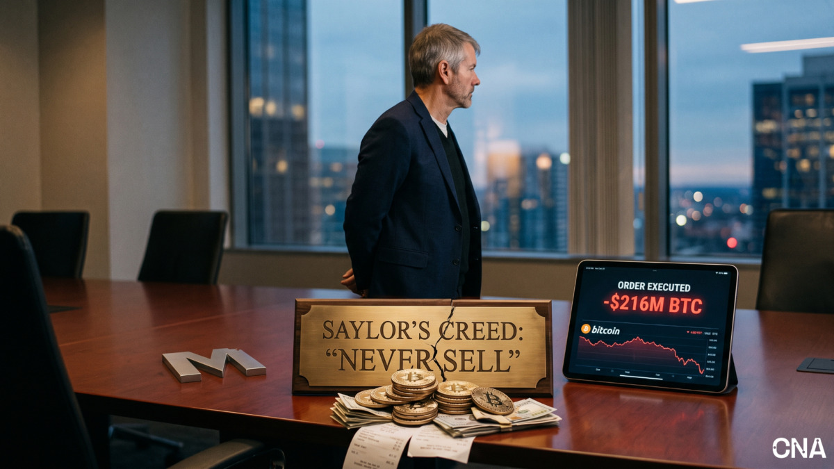 Strategy Sells $216M in Bitcoin, Breaking Saylor’s ‘Never Sell’ Creed