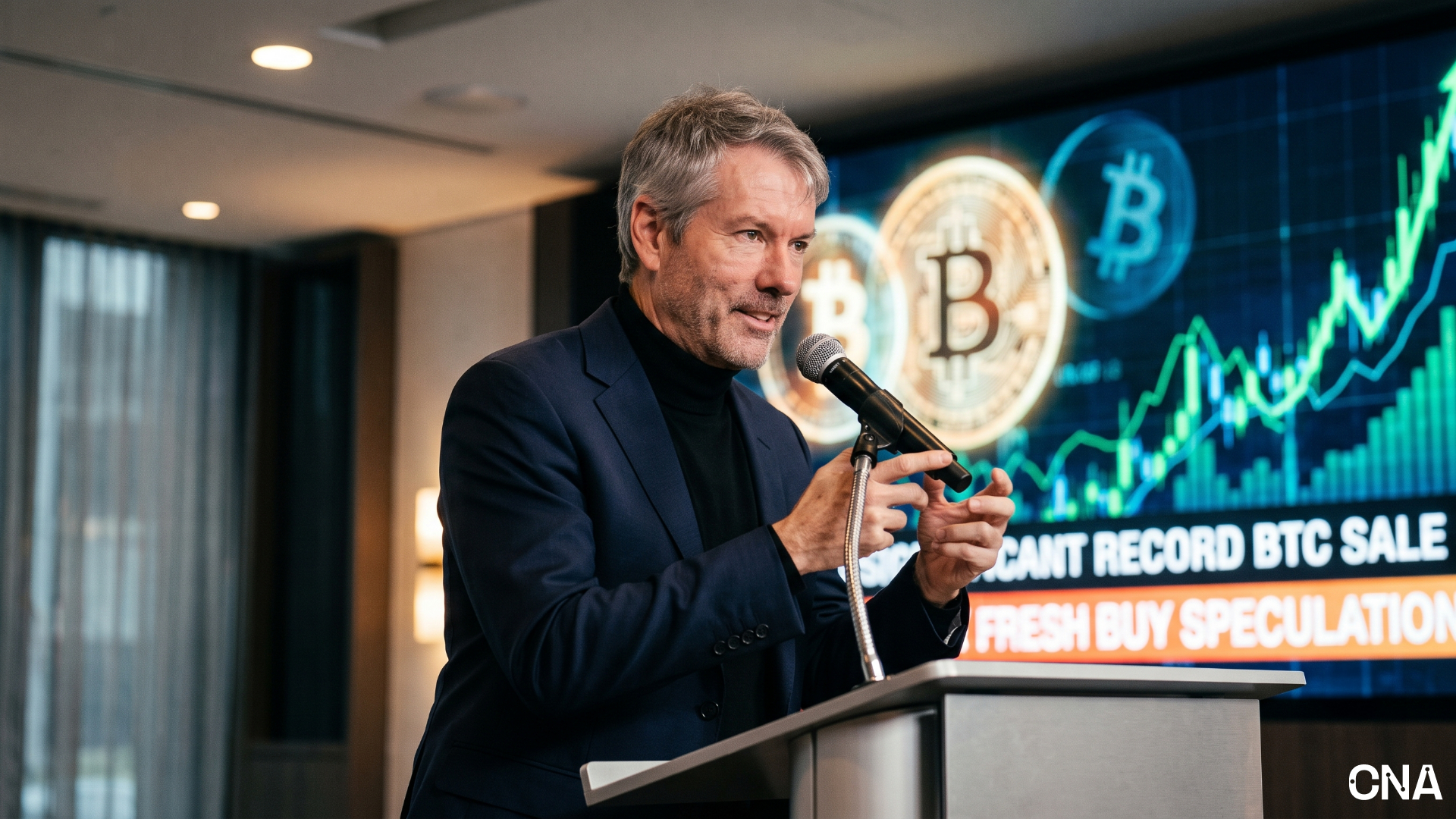 Saylor's Bitcoin tease fuels buy speculation after record BTC sale