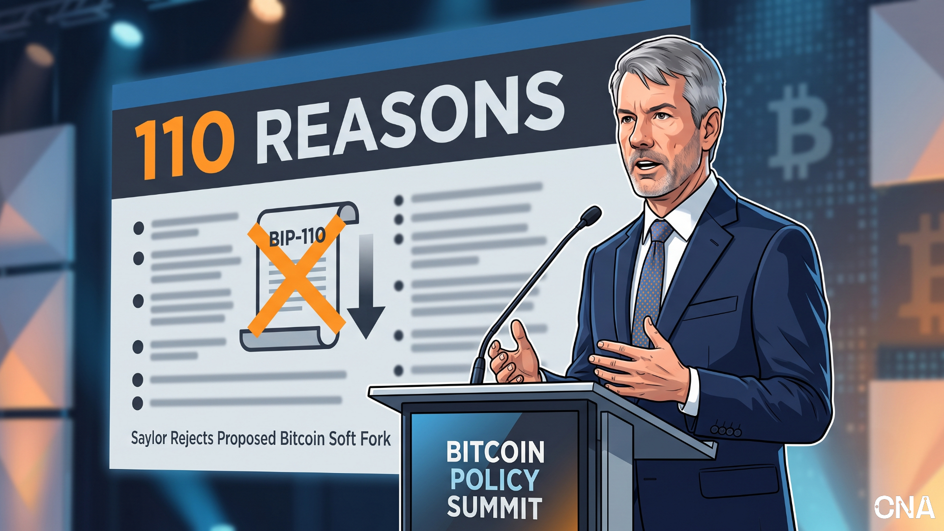 ‘110 Reasons' Why BIP-110 Is a Bad Idea: Michael Saylor Rejects Bitcoin Soft Fork