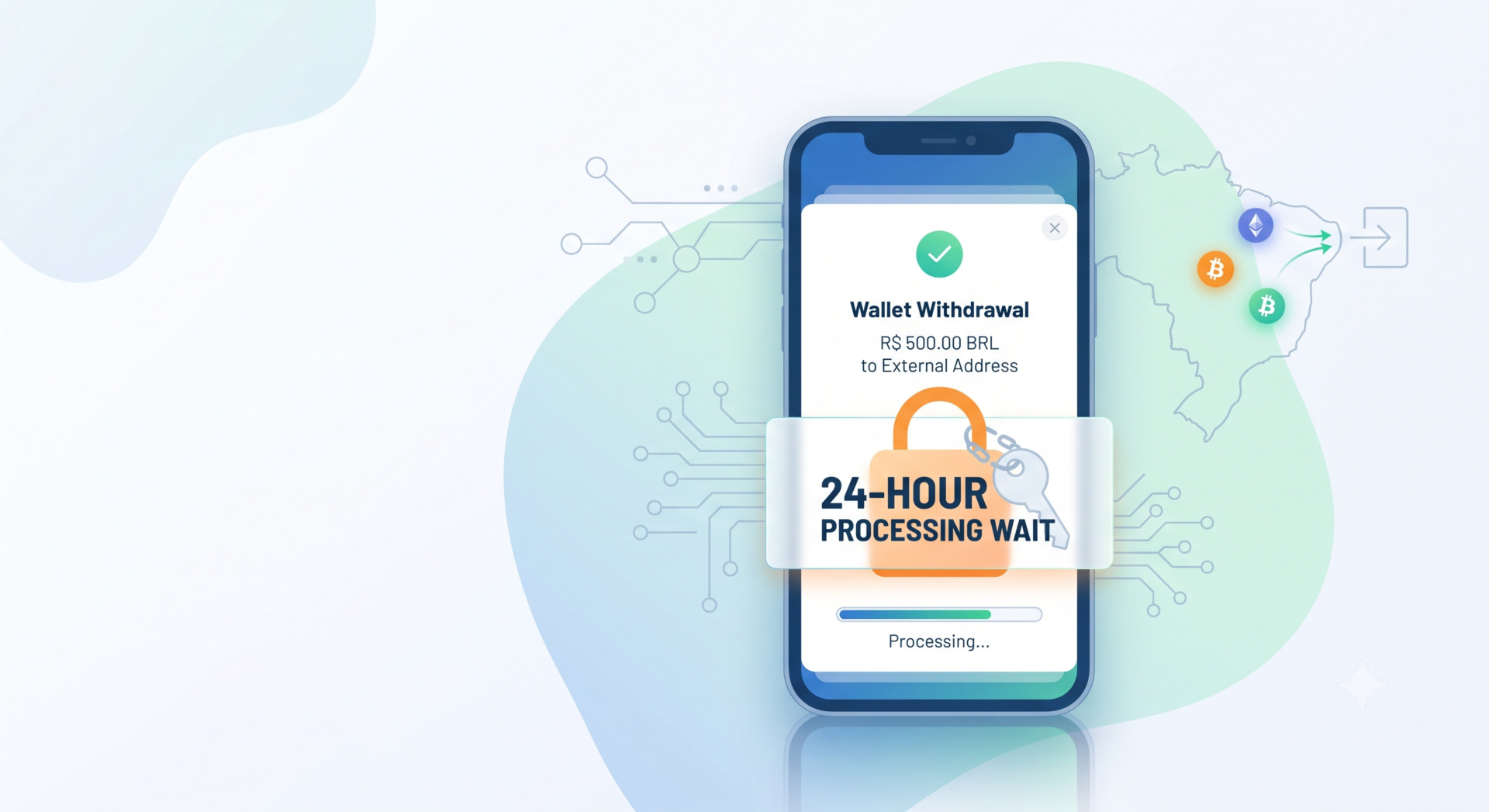 Brazil to Impose 24-Hour Wait on Certain Crypto Wallet Withdrawals
