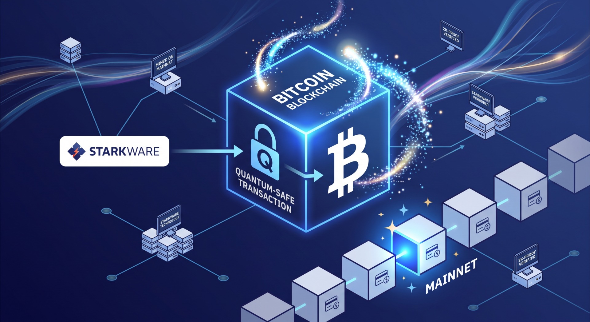 StarkWare 在主网挖出 Bitcoin 首笔量子安全交易