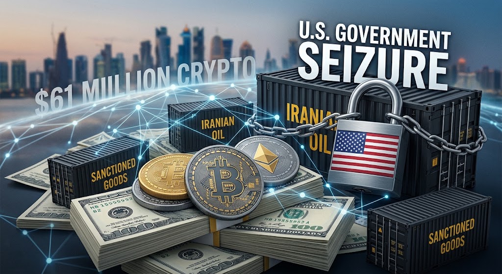US Moves to Seize $61M in Crypto Linked to Sanctioned Iranian Oil Sales